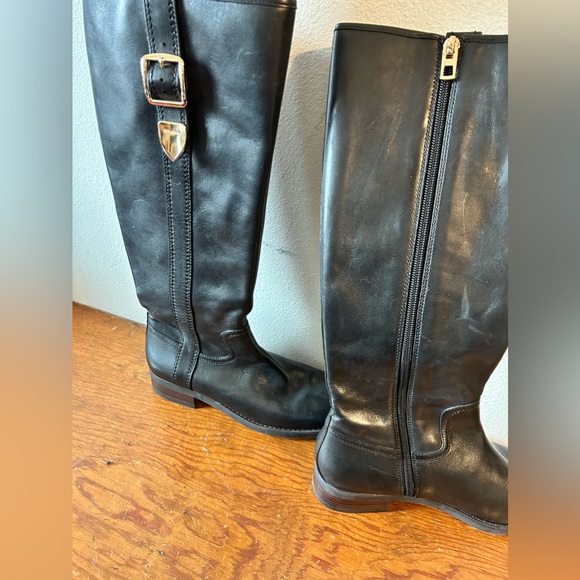 Coach tall black boots sz 6.5 - Picture 1 of 3